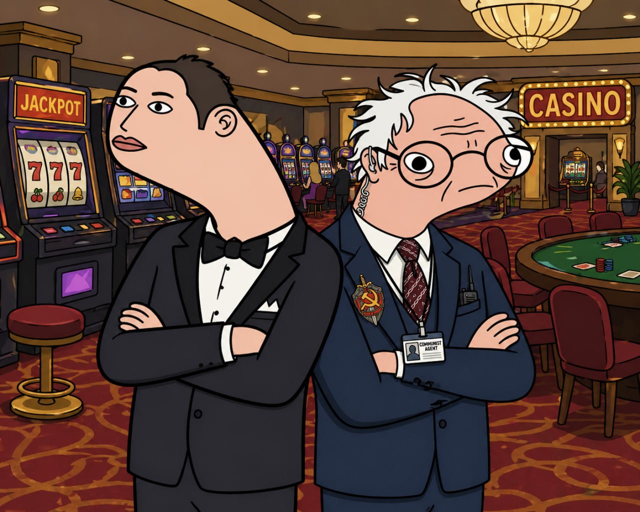 Cendorr with the communist agent